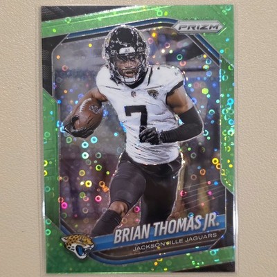 Panini 2025 Prizm Brian Thomas Jr. Jacksonville Jaguars #2 Green Disco Prizm /10