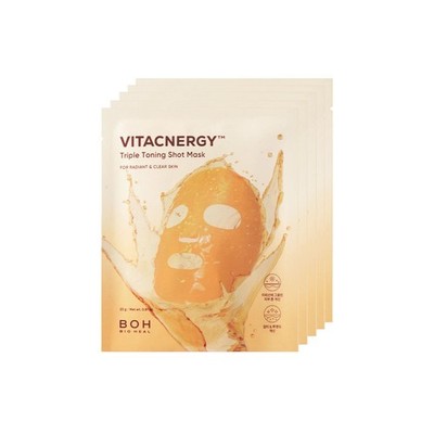 BIO HEAL BOH Vitacnergy Triple Toning Shot Mask 4+1 (K-Beauty)