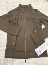 NWT Lululemon NWT Define Track Jacket Luon size 2 Olive Brown/Black