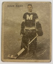 1933 Ice Kings Dave Kerr Rookie #19 World Wide Gym Montreal Maroons RC Vintage