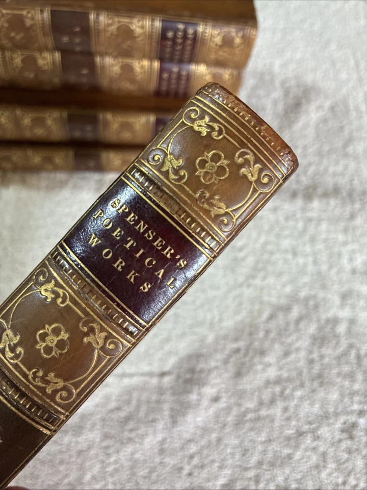 The Poetical Works of Edmund Spencer - 1855 - 5 Volumes - SEE PHOTOS!! 🔥  - Image 4 of 4
