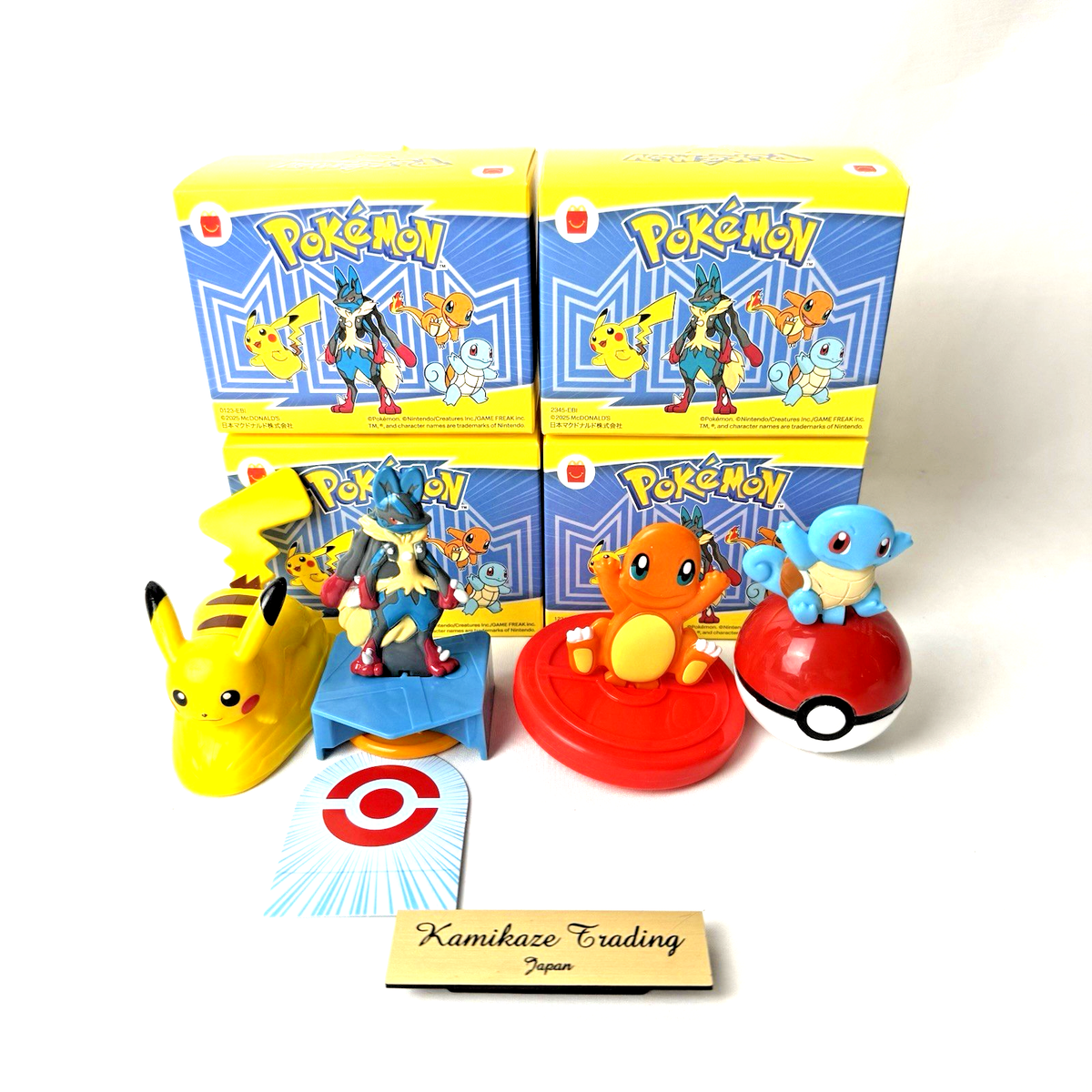 Pokemon McDonalds Japan Happy Meal Toy Complete 4 Set New