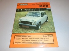 MINI inc.  CITY, MAYFAIR, CLUBMAN, 1275GT AUTODATA  MANUAL 1962-1983