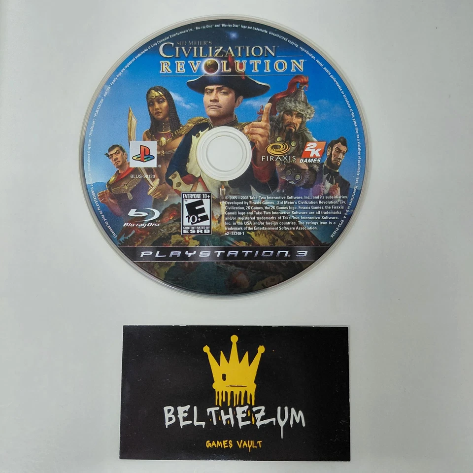 Sid Meier's Civilization Revolution (Sony Playstation 3,2008) CIB EN Manual - Image 4 of 4