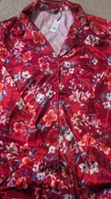 BOUX AVENUE RED MIX  ORIENTAL  BLOOM PRINT PJ TOP SIZE  UK 16  BNWOT RRP £30