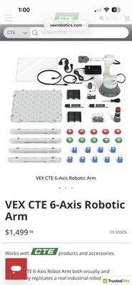 Vex V5 CTE 6 axis Robot Arm