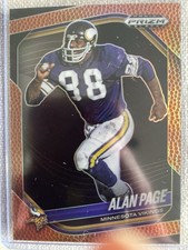 2025 Panini Prizm Black Football #85 Alan Page Pigskin /225