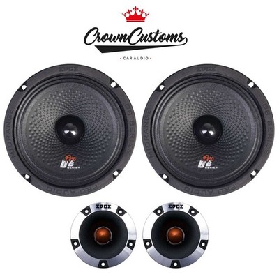 EDGE EDBPRO6-E3 6.5'' Midrange 300W + EDBPRO37T-E0 3.7'' Tweeters 300W Car Audio