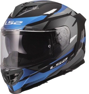 LS2 FF818 STORM III KOMAI Schwarz-Blau matt Integralhelm  L