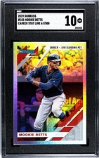 2019 Donruss #101 Mookie Betts Career Stat Line /500 SGC 10 GEM MINT