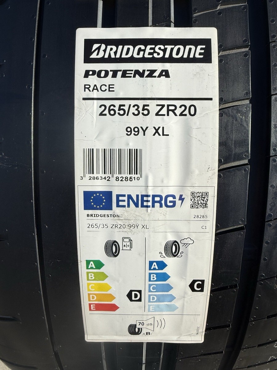 TWO BRAND NEW 265/35ZR20 Bridgestone Potenza Race Tires Like