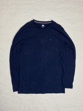 F F Long Sleeve Pyjama Top, Navy, Small