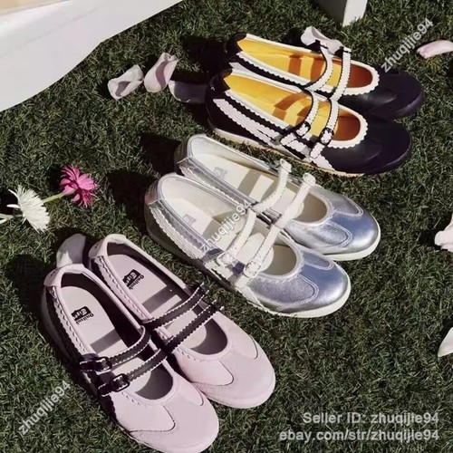 Patou X Onitsuka Tiger Mexico 66 Tgrs Mary Jane Flats Black/cream 1182a678-001 - Picture 8 of 48