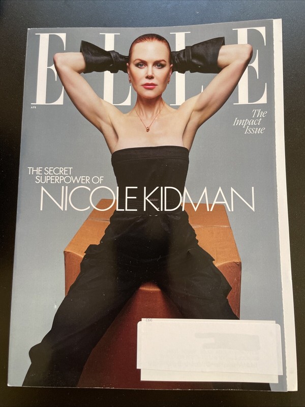 Elle Magazine April 2024 The Secret Superpower of Nicole Kidman The Impact Issue
