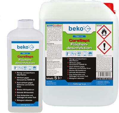  Desinfektionsmittel Flächendesinfektion Beko Tecline CoraSept 1 Liter Flasche