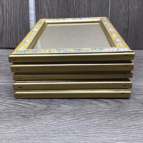 5 x 7 Picture Frame Resin Floral Design Beige and Floral Border 5pc. - Picture 8 of 11