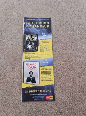 TNEWL13 ADVERT 11X4 RICHARD PRYOR : 'LIVE & SMOKIN' / 'PRYOR CONVICTIONS'