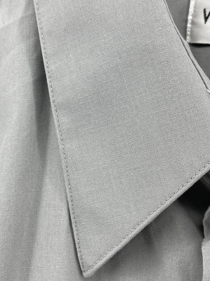 Van Heusen Button Up Shirt Mens Size 17 34/35 XL Gray Long Sleeve Fast Shipping - Image 2 of 4