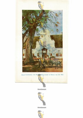 Groot Constantia, Homestead, Simon van der Stel, Book Illustration (Print), 1929