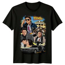 Image of Back to the Future (1985) Movie Poster Inspired T-Shirt Retro Tee Unisex Gift