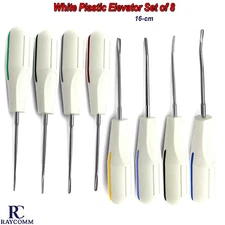 Dental White Plastic Handle Luxating Elevator Tooth Extraction Loosen Instrument