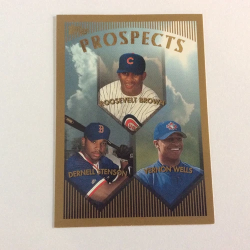 1999 Topps #436 Prospects Roosevelt Brown Dernell Stenson Vernon Wells