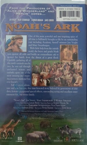 Noah's Ark VHS 1999 John Voight; Mary Steenburgen; James Coburn - Picture 2 of 6