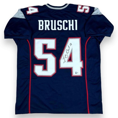 Tedy Bruschi Autographed SIGNED Jersey - Home - Beckett Authenticated - Picture 2 of 3