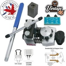 Brake Pipe Flaring Tool 3/16" SAE Single & Double OE Spec Flares Made In The UK