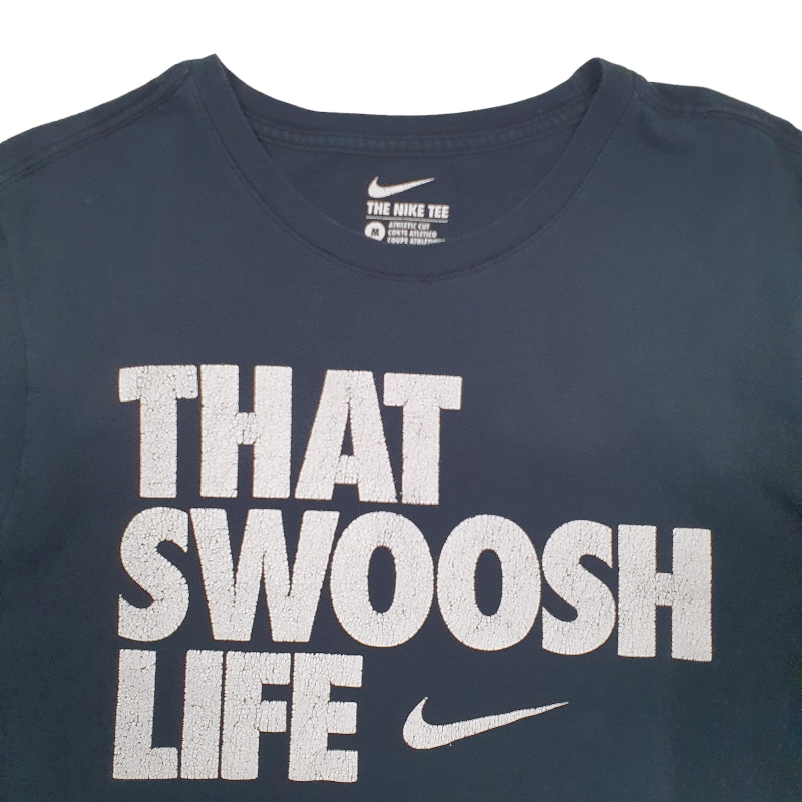NIKE Black T Shirt Tee Short Sleeve Cotton Blend Mens M image 3