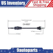 Fits 1990-1995 Dodge Caravan Town & Country Plymouth Voyager Front Right CV Axle