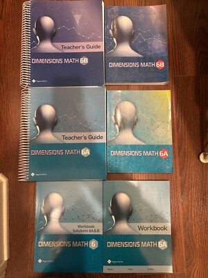 Signapore Dimensions Math 6A & 6B Textbooks, Teacher's Guides and Solutions