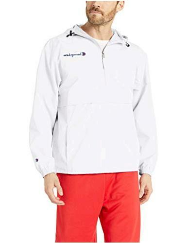 white champion packable jacket