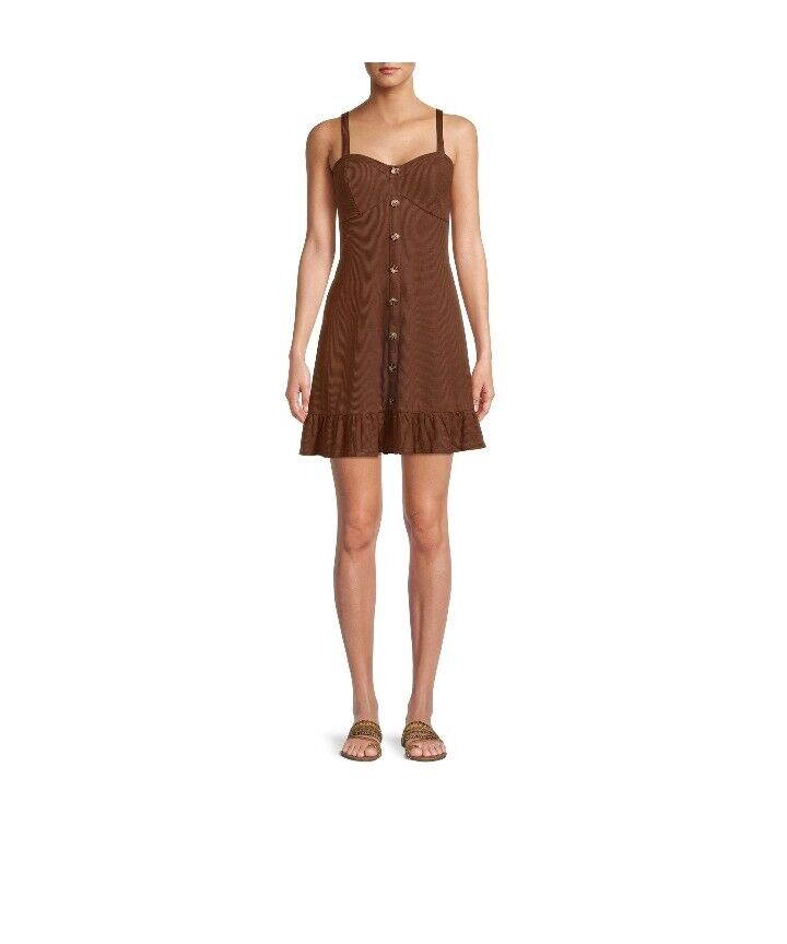No Boundaries Swing Dress Juniors' size s color brown No Boundaries Swing Dress Juniors' size s color brown