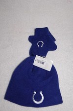 New Licensed NFL Indianopolis Colts Hat Mitten Set Toddler Winter Hat Mitten