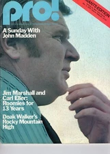 Pro! John Madden Giants vs Detroit Edition Dec 5 ,1976 First Yr at Meadowlands