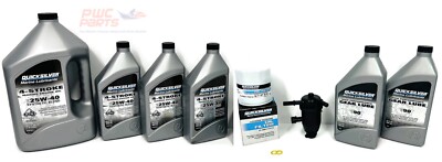 MERCURY QUICKSILVER V6 V8 175 200 225 250 300 100 Hour Service Kit Gear Lube 4.6