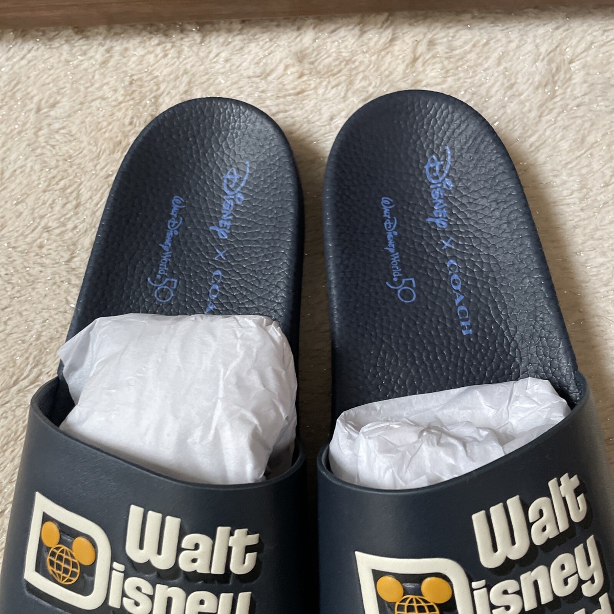 NIB COACH x DISNEY Slides Sandals 50th Ann. Walt Disney  display picture 3