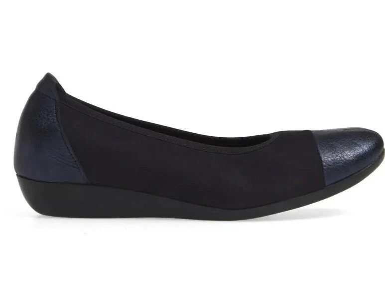 Arche 249040 Mujer Onyqua Cuero Ballet Pisos Basalto Talla 37/6 EE. UU. Medianos Foto 2 de 4