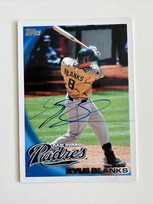 Kyle Blanks Autographed 2010 Topps Card #58 In Person M914