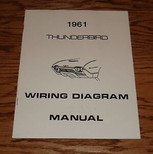 1961 Ford Thunderbird Wiring Diagram Manual 61 | eBay