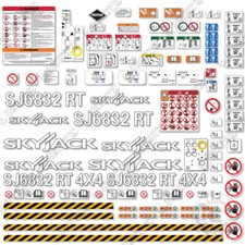 Fits SkyJack SJ6832RT Decal Kit Scissor Lift Replacement Stickers - 3M Vinyl!