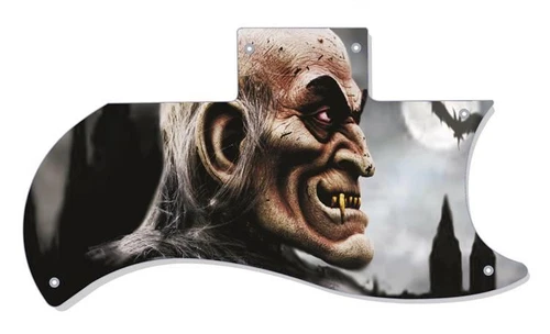 SG Half Face Pickguard Custom Gibson Graphic Graphical Guitar Single Dracula 1