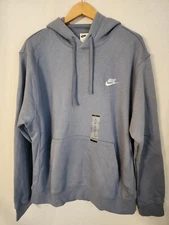 Nike Men's Sportswear Club Fleece Crew Size 3XL TALL Ashen Slate BV2654 493 Nwt
