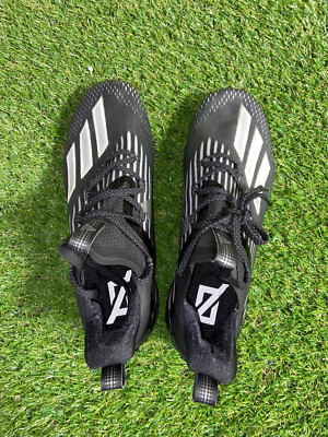 Adidas Adizero Football Cleats Sample Black Silver Metallic  display picture 1