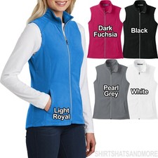 Ladies Plus Size Polar Fleece Vest With Pockets Warm Womens Xl, 2xl, 3xl, 4xl 