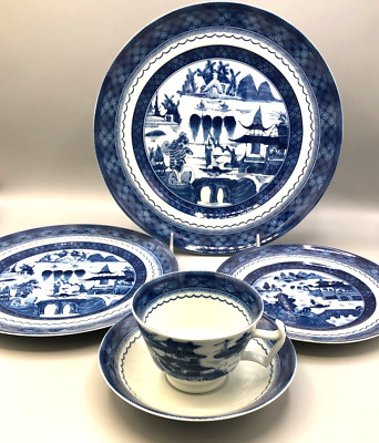 Blue Canton by Mottahedeh 5 piece Place Setting, Factory New | eBay