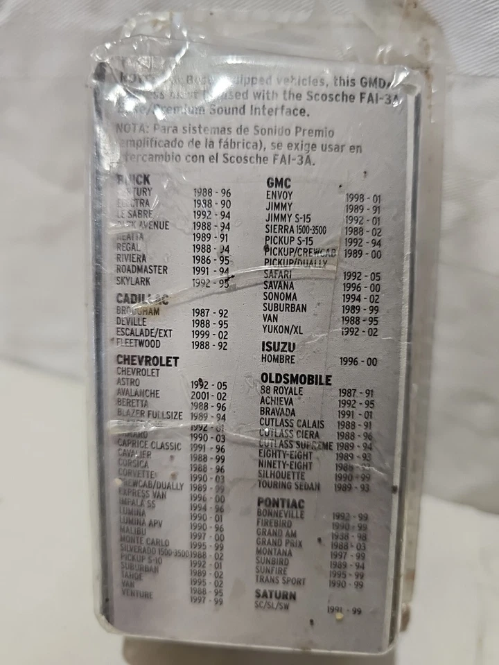 Nuevo de Lote Antiguo General Motors GM Coche Camión SUV 1988-05 Conector Estéreo con Adaptador de Antena Foto 3 de 3