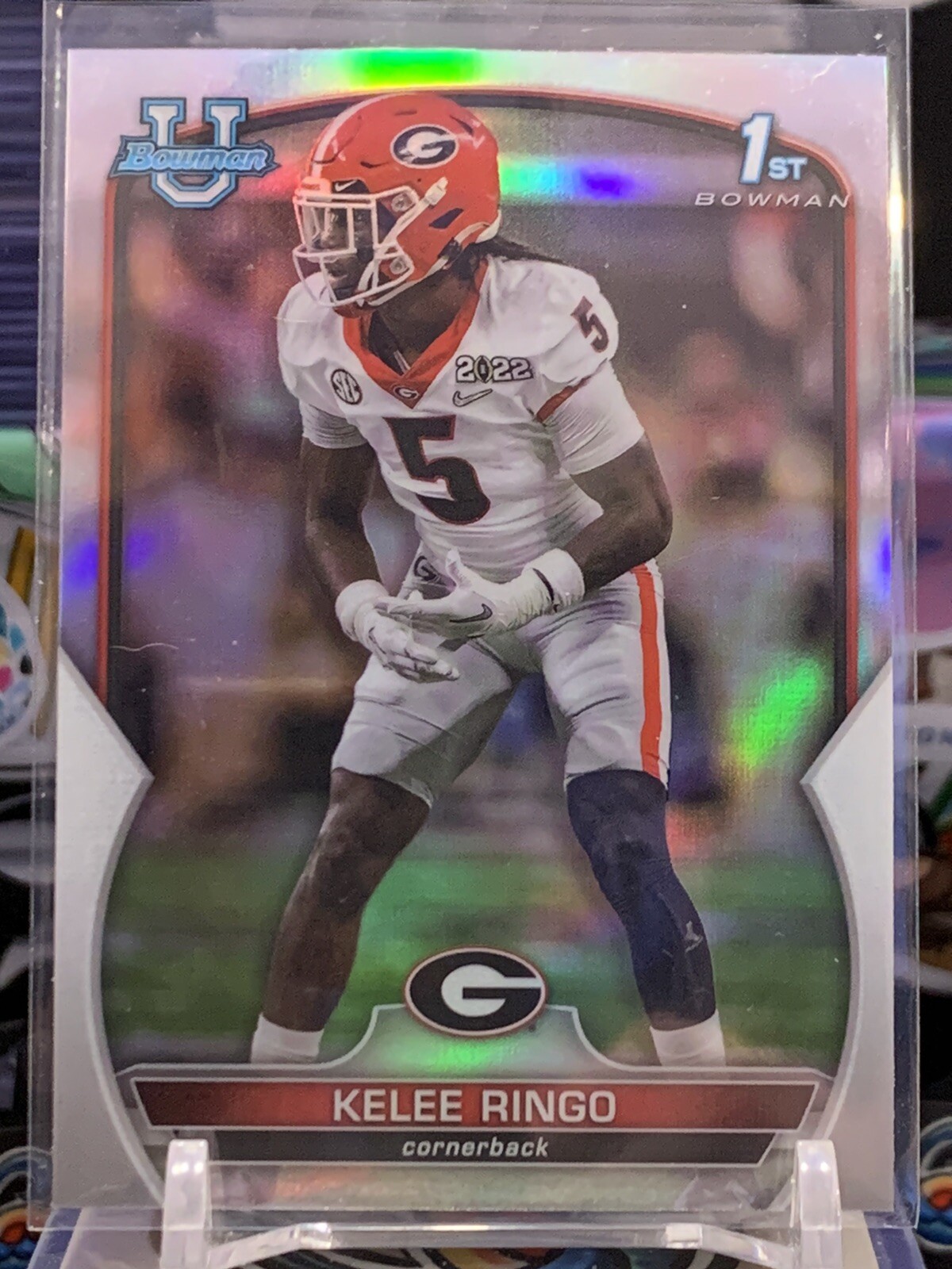 2022 Bowman U Chrome Kelee Ringo 1st Refractor #68 Georgia Bulldogs RC JB 7Z