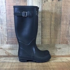 Joules Boots Womens 5 Black Glossy Field Welly Wellington Pull On Waterproof 36